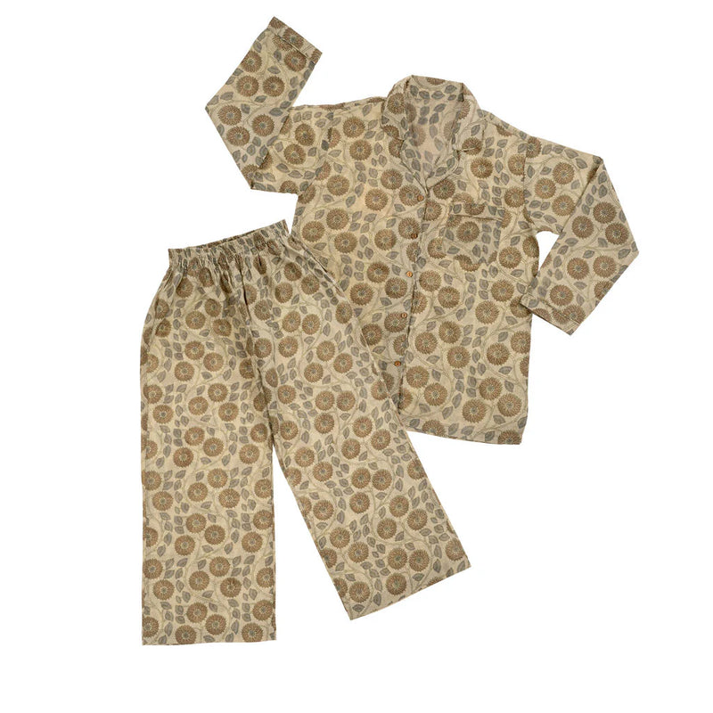 Kalli Block Print Pyjama Set - S/M