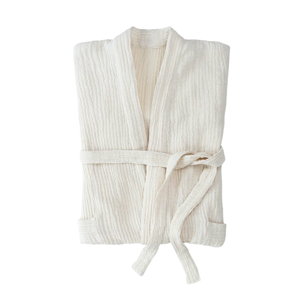 Crinkle Linen/Cotton Robe