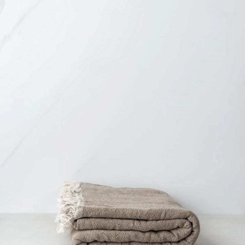 Linen and Cotton Throw