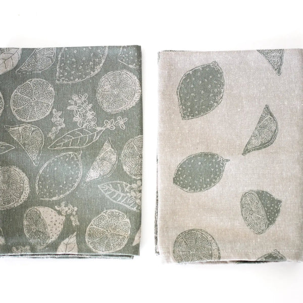 Marmalade Tea Towel Set of 2 Sage Green