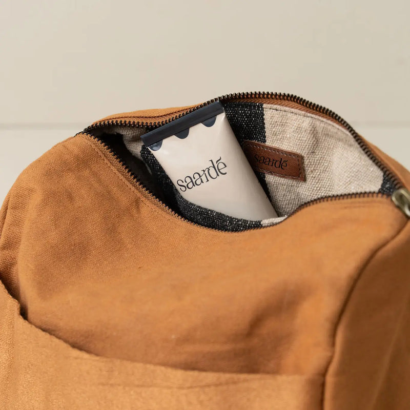 Journey Toiletry Canvas Bag | Terracotta