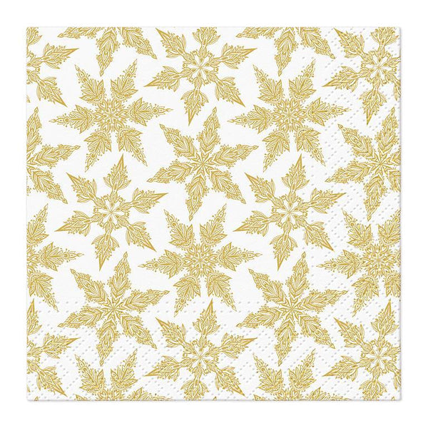 Holiday Napkins - Gold Winter