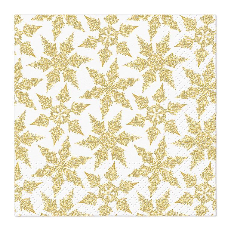 Holiday Napkins - Gold Winter