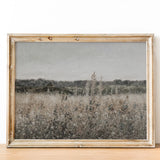 Wildflower Fields Vintage Art Print 8x10 with Frame