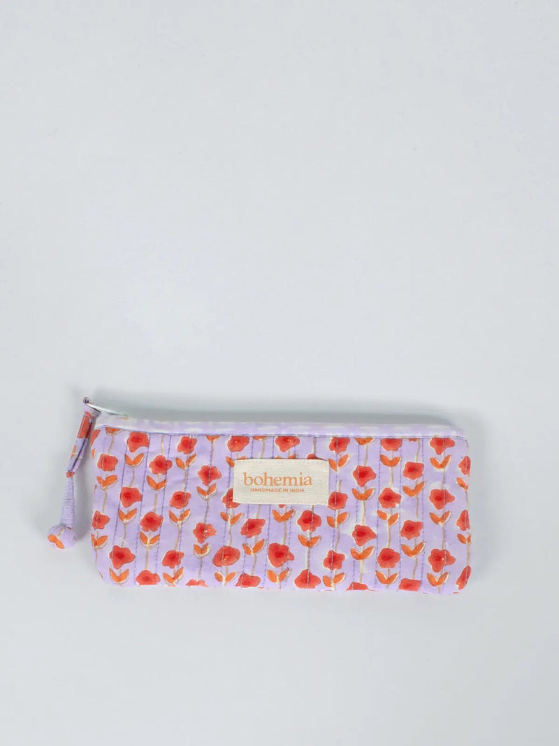 Garland Pencil Case, Lilac