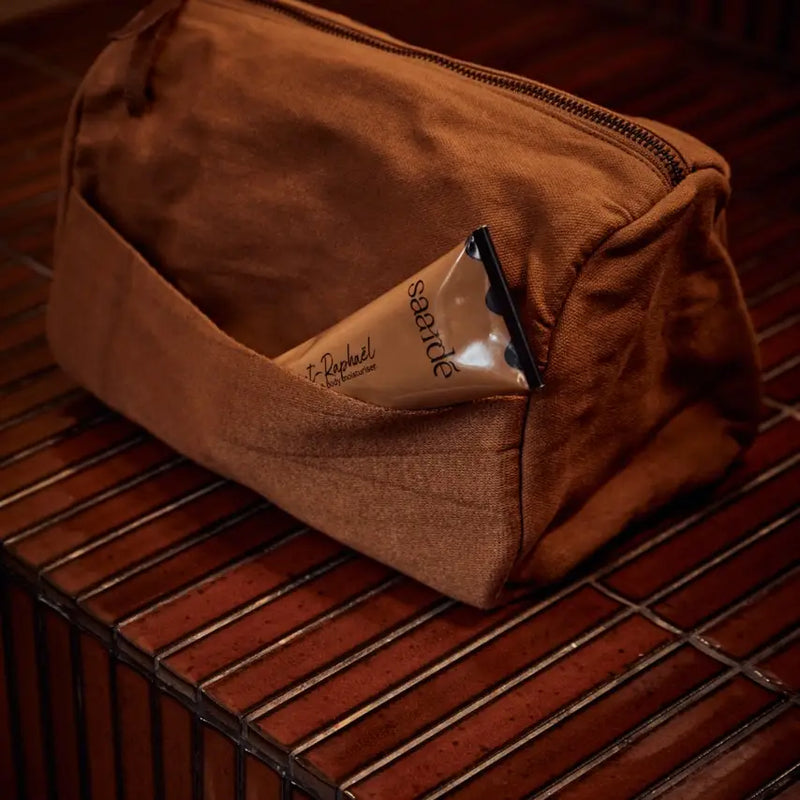 Journey Toiletry Canvas Bag | Terracotta