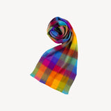 Alpaca Seamless Scarf - Multicolor Check