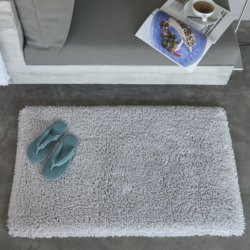 Shag Bath and Area Rugs - Platinum