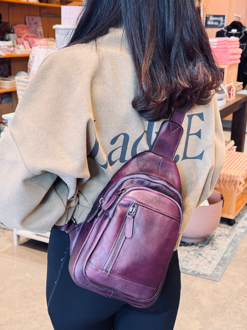 Sling & Belt Bag Purple