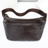 Sling Leather Bag with Cow Head Design