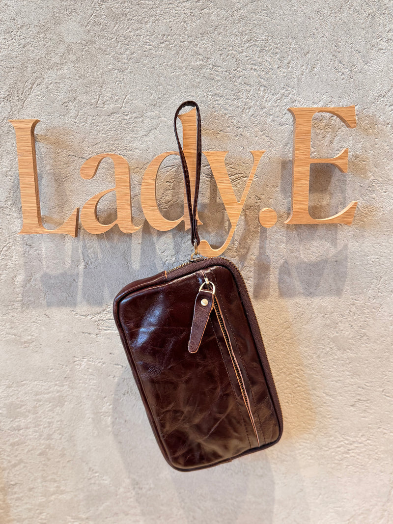 Vintage Leather Phone Pouch