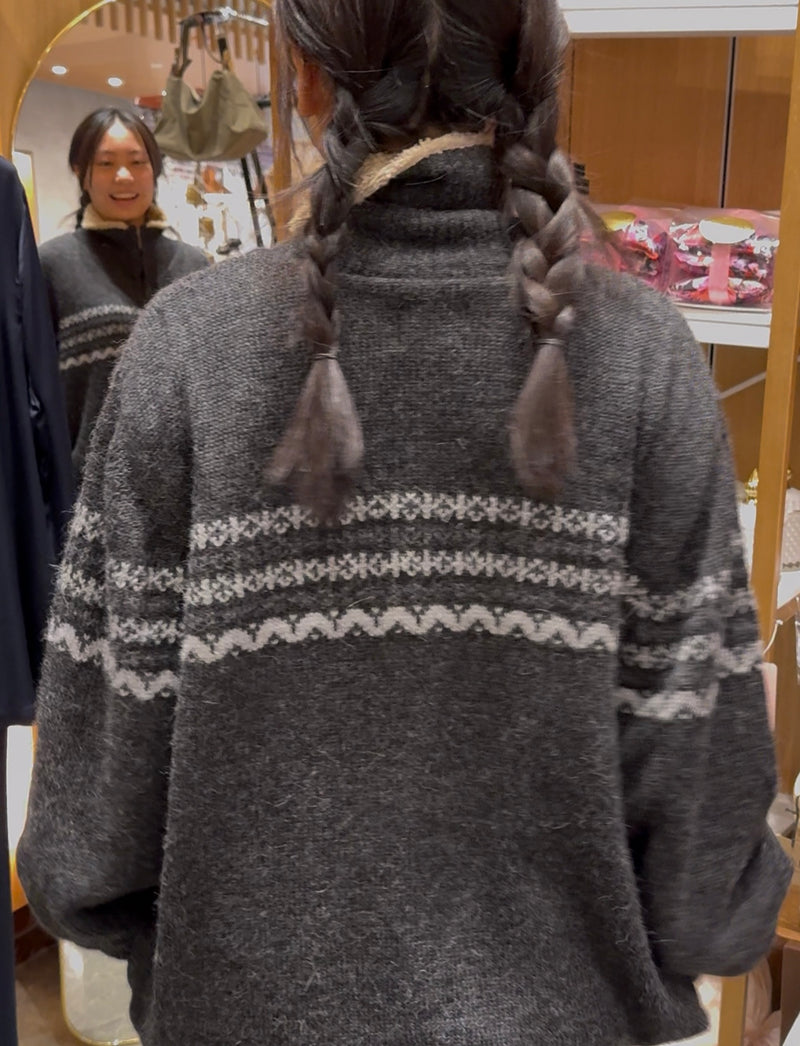 Fleece Lined Zip Sweater Unisex