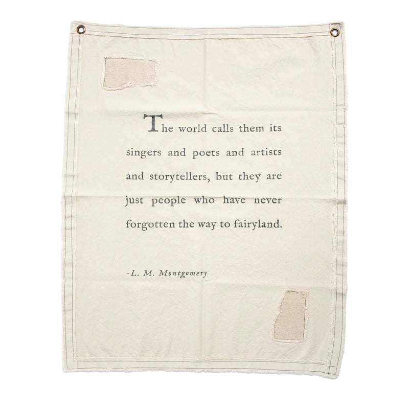 L.M. Montgomery Canvas Wall Hanging