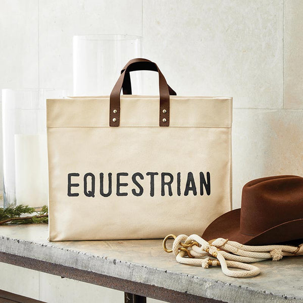 Face to Face Canvas Tote - Equestrian