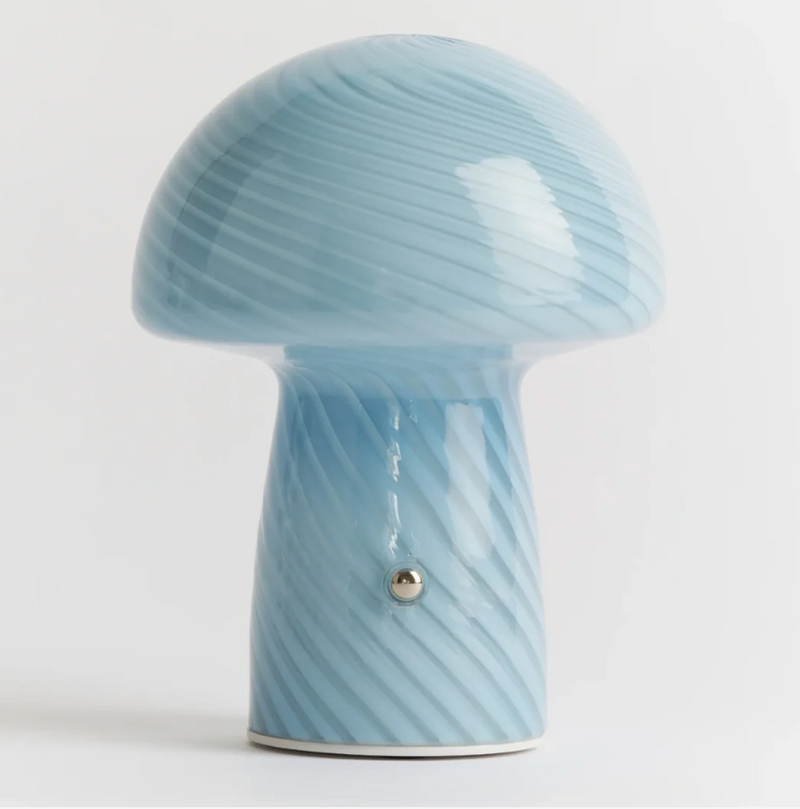 Portable Mini Glass Mushroom Lamp