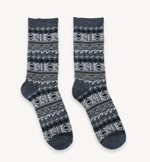 Alpaca Socks - Thick Print - Rockface - S/M