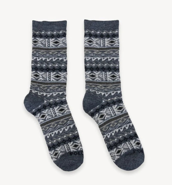 Alpaca Socks - Thick Print - Rockface - S/M