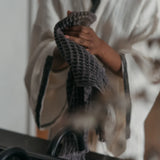 French Waffle Hand Towel Anthracite