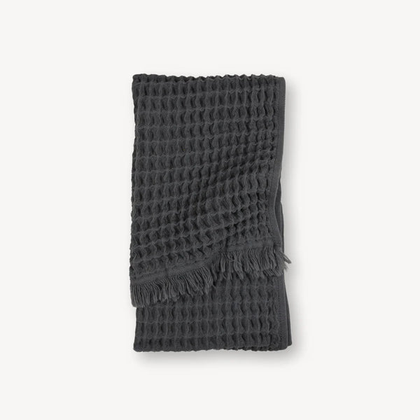 French Waffle Hand Towel Anthracite