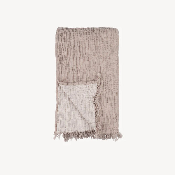 Throw - Crinkle - Fawn / Beige
