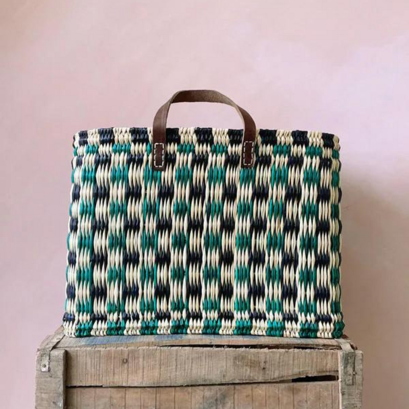 Chequered Reed Basket