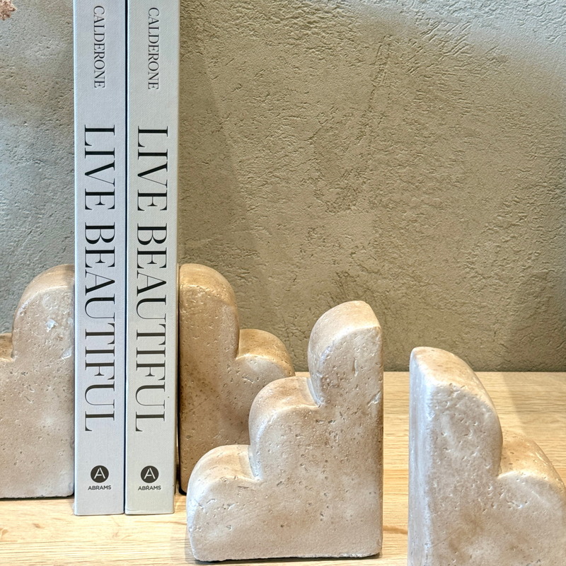 BOOKENDS SET/2 CEMENT