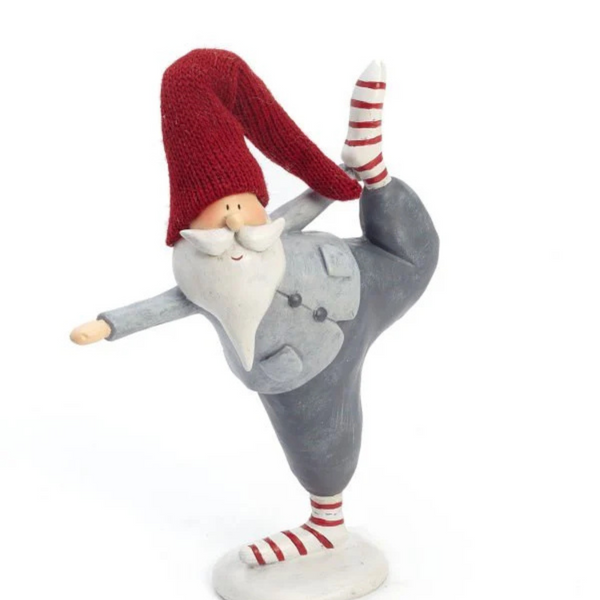 Yoga Santa Back Left Leg Stand