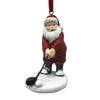 Red Coat Santa Golfing Ornaments