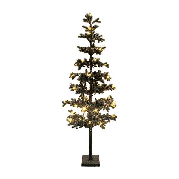 TREE SNOW FROSTED ALPINE 48" PRE-LIT W/ GLITTER