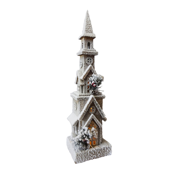 WOODEN NAT. CHURCH 5.5"x6"x24"