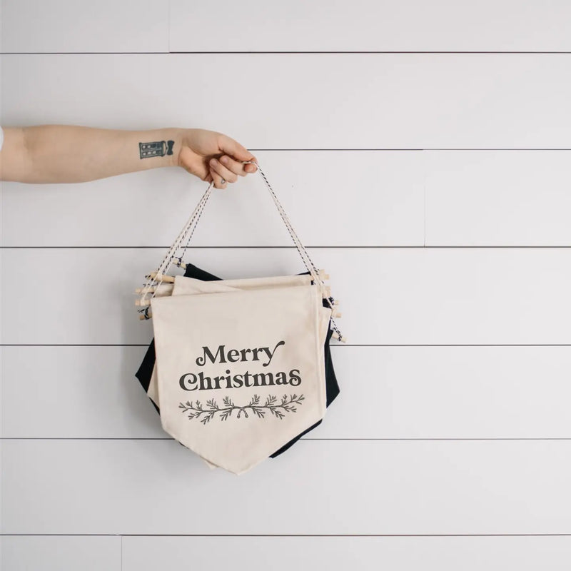 Merry Christmas Canvas Banner