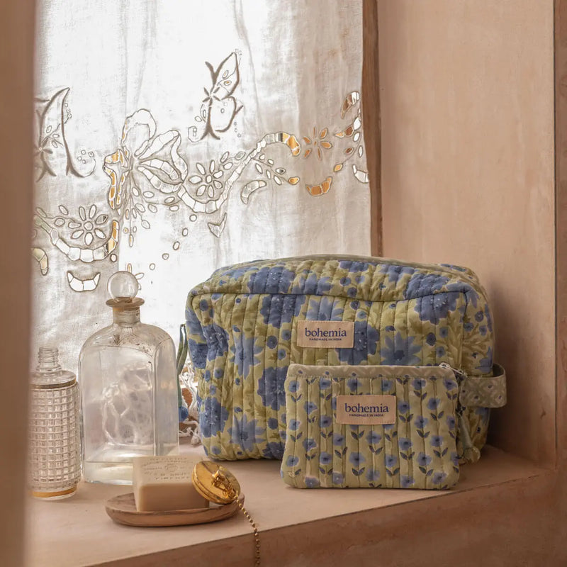 Floribunda Washbag, Sage