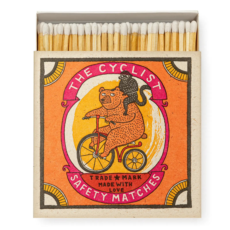 The Cyclist Square Matchbox