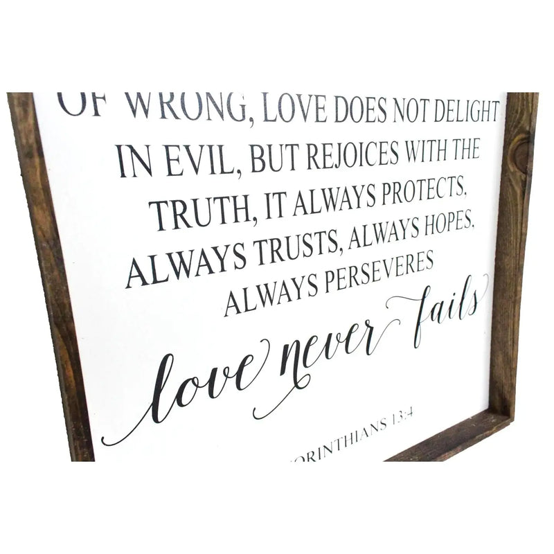 Corinthians Verse Wood Sign