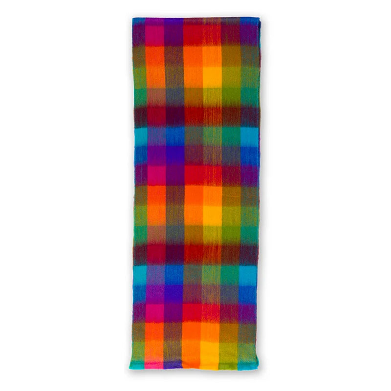 Alpaca Seamless Scarf - Multicolor Check