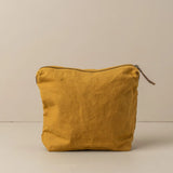 Journey Makeup Canvas Bag | Mustard