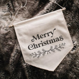 Merry Christmas Canvas Banner