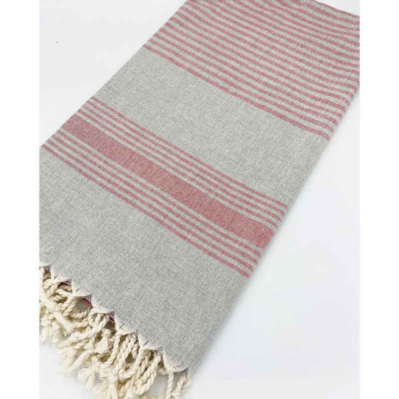 Turkish Flatwoven Cotton Throw Grey