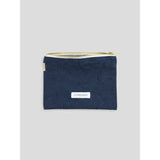 Storm Blue organic cotton canvas small pouch