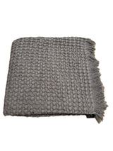 TEMPO II THROW CHARCOAL GRAY COTTON