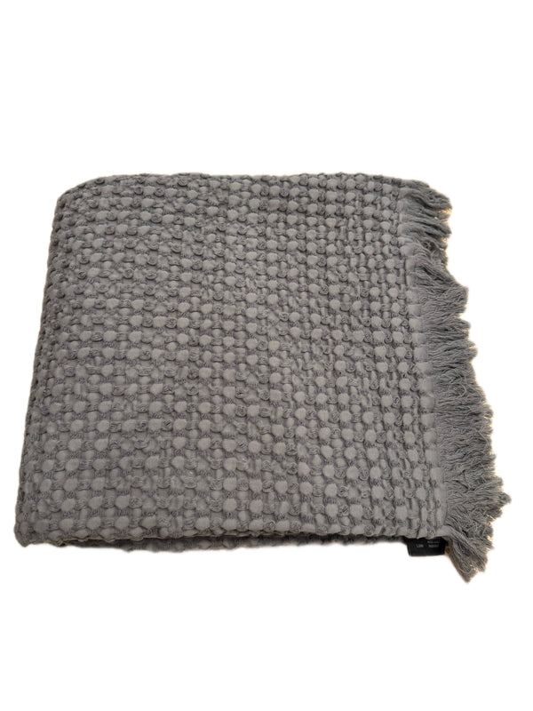 TEMPO II THROW CHARCOAL GRAY COTTON