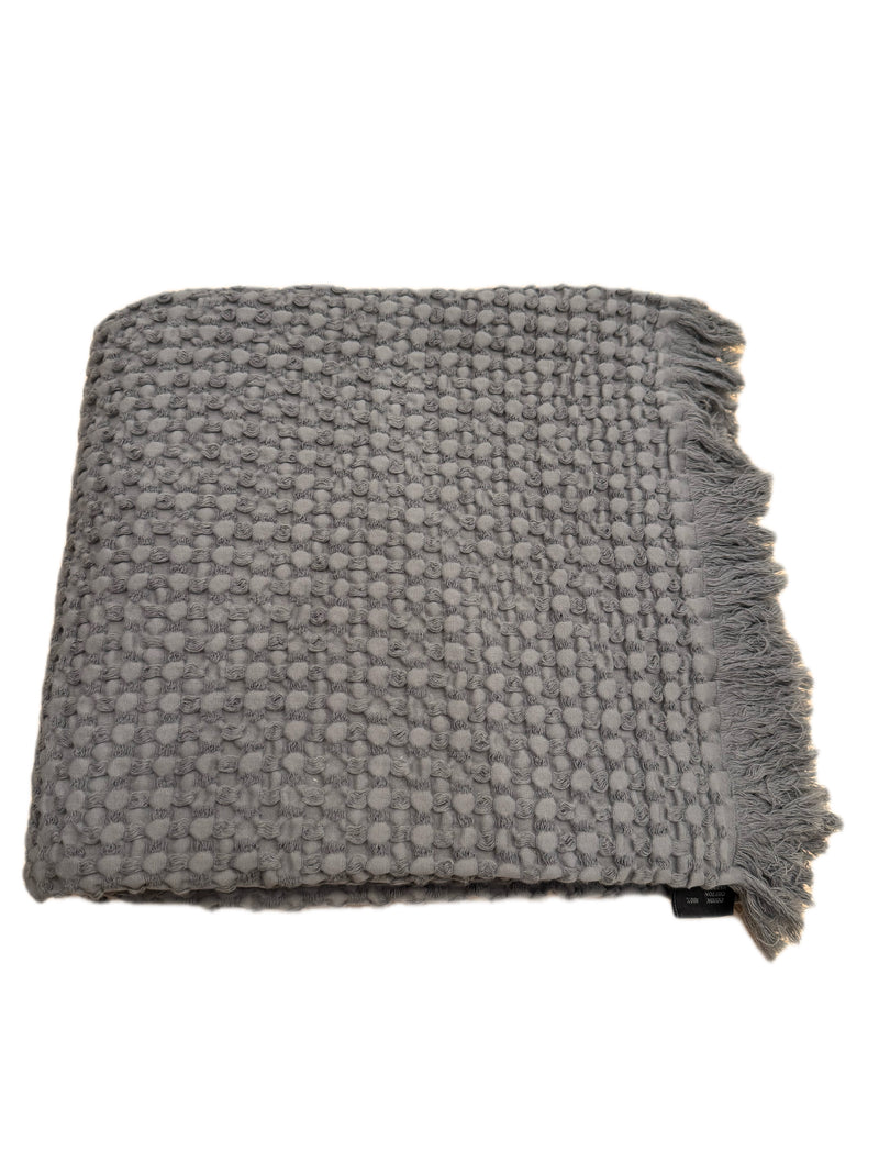 TEMPO II THROW CHARCOAL GRAY COTTON