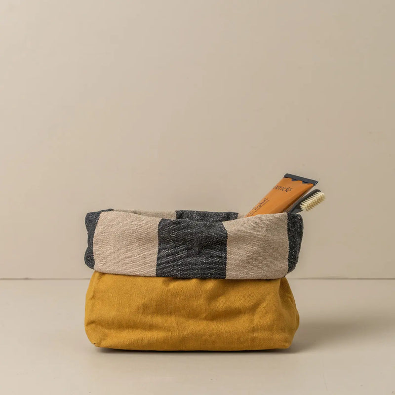 Journey Makeup Canvas Bag | Mustard