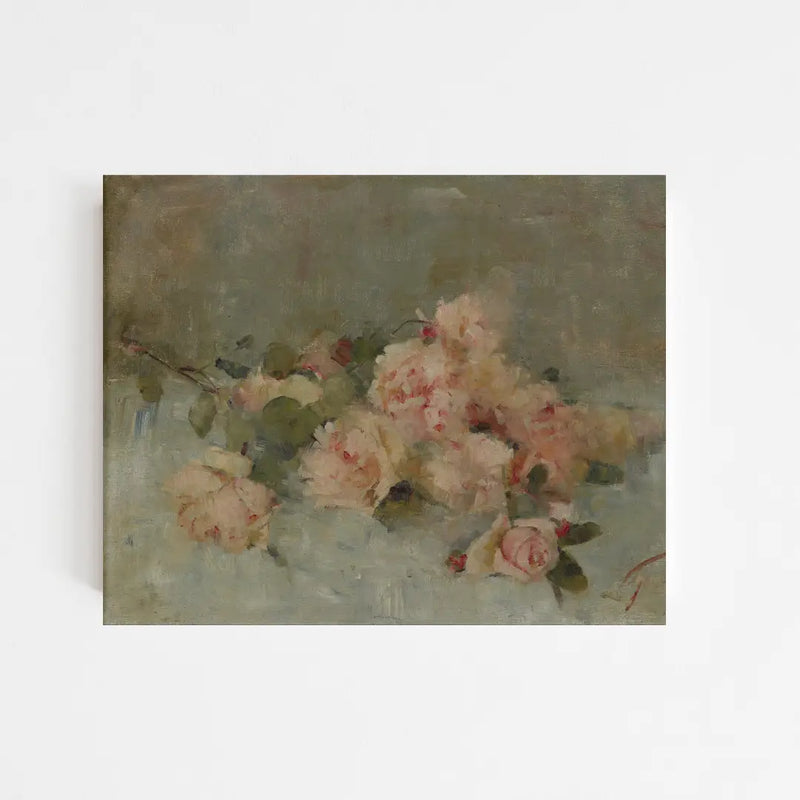 Fleurs Vintage Art Print 8x10 with frame