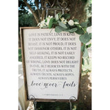 Corinthians Verse Wood Sign