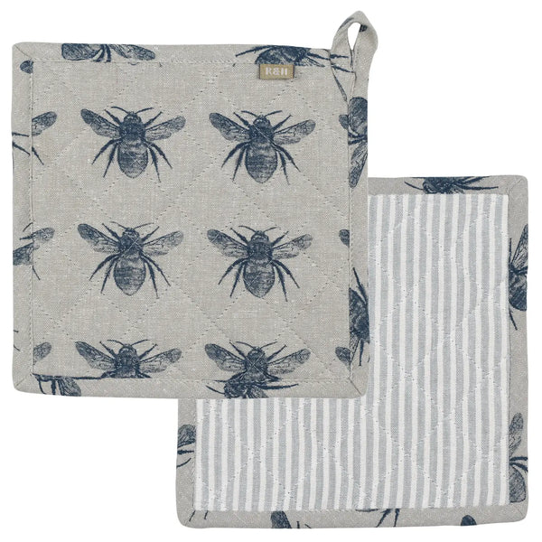 Bee Trivet Prussian Blue