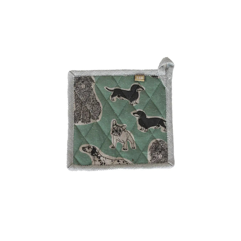 Trivet Dog Print - Aqua Storm