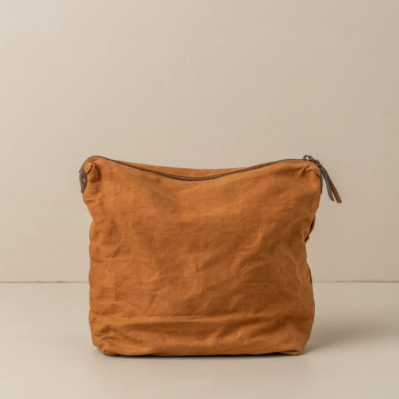 Journey Makeup Canvas Bag | Terracotta