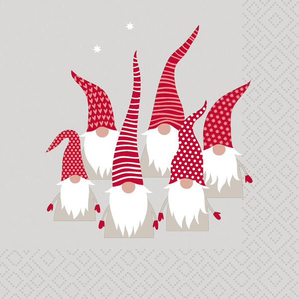 Scandic Santas - Luncheon Napkin