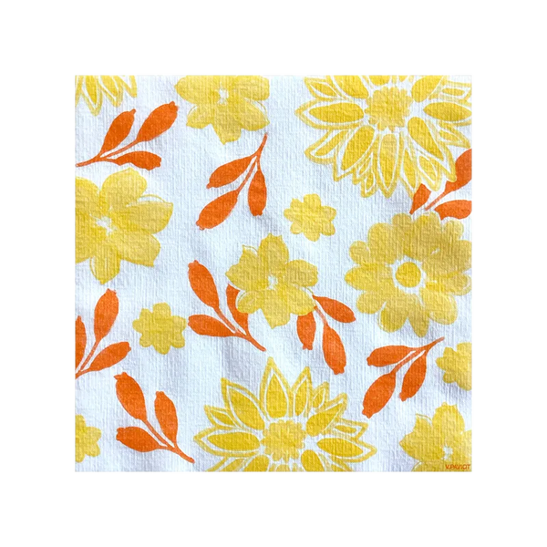 Maxi Fleur Jaune - Paviot Dinner Napkin